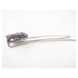 Sterling Silver Bee Hair Pin- Crystal-Set Wings