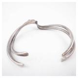 Sterling Silver Cuff Bracelet - Red Coral & Turquoise Bezel Set