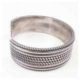 Ron Y Sterling Bracelet - Rope-Pattern Multi-Band Cuff, Silver