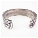Ron Y Sterling Bracelet - Rope-Pattern Multi-Band Cuff, Silver