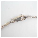 IBB Rope Chain Bracelet 925 Silver - 7.5 in, 2.6 g