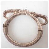 Ring- Rose Gold Tone Open-Wrap Band with Engraved Inside