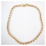 Vermeil Sterling Rope Bracelet