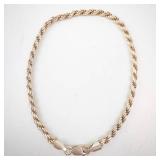 Sterling Silver Rope Bracelet - 925, Lobster Clasp