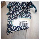 Brighton Black Leather Bracelet With Ornate Filigree Silver Bead Centerpiece and Fabric Pouch