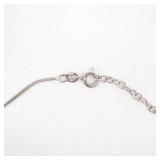 Sterling Silver 925 Italy Multicolor Inlay Oval Pendant Necklace