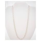 Sterling Silver Paperclip Chain Necklace - 18 Inch - 925