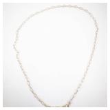 Sterling Silver Paperclip Chain Necklace - 18 Inch - 925