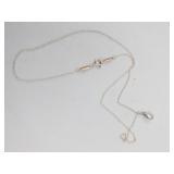 Vintage Tiffany and Co Sterling Silver Bean Necklace W/Box