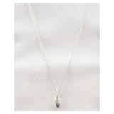 Vintage Tiffany and Co Sterling Silver Bean Necklace W/Box