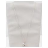 Vintage Tiffany and Co Sterling Silver Bean Necklace W/Box