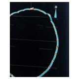 STAUER Sterling Silver Turquoise Necklace and Earrings in Stauer box. ***Estimated Replacement Value $900***