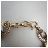 Vermeil on Sterling Silver Floral Filigree Bracelet