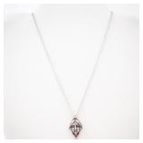 Sterling Silver 925 Face Pendant Necklace