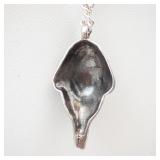 Sterling Silver 925 Face Pendant Necklace