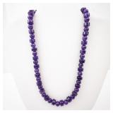 Amethyst Necklace - Faceted Purple Beads