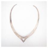 TU-85 Taxco Mexico Sterling Silver Heart Necklace