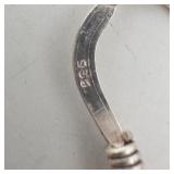 Peridot & Amethyst Triangle Drop Earrings - Geometric Double-Triangle (Lot of 2)