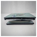 New Coach Floral Print Zip-Around Wallet Light Blue Leather