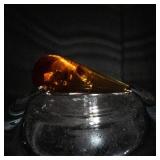 Amber Teardrop Cut Gemstone - 60 ct
