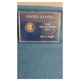 2000 AMERICAN SILVER EAGLE Copy 1/4 ozt!