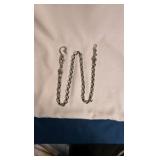 STERLING SILVER BIKER/GOTHIC STYLE WALLET CHAIN