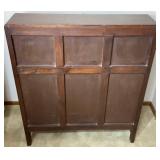 Asian Carved 5 Drawer Secretary Desk