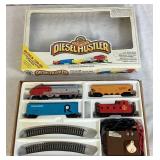 Bachmann Diesel Hustler HO Electric Train Set and Marx HO Scale Trains