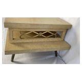 Vintage Mid Century Modern Blonde Cocktail Table