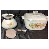 Corning Ware Bundle of Wildflowers, Spice of Life and Classic White