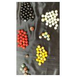 Vintage Collection of Marbles with Shooters