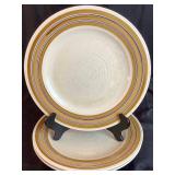 Vintage Tableware Plate Collections - Mikasa Dura Stone Brown Bark & Wallace Heritage Painted Desert Collection Summer Morn