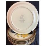 Vintage Tableware Plate Collections - Mikasa Dura Stone Brown Bark & Wallace Heritage Painted Desert Collection Summer Morn