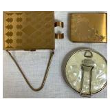 Vintage Vanity Accessories and Avon Bottles plus Vapo-Cresolene Vaporizer Oil Lamp