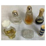 Vintage Vanity Accessories and Avon Bottles plus Vapo-Cresolene Vaporizer Oil Lamp
