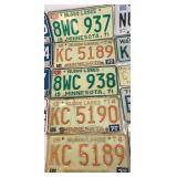 Collection of Vintage License Plates