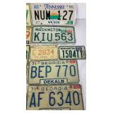 Collection of Vintage License Plates