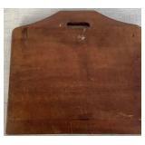 Ken Jensen Raku Pottery Interlocking  Lidded Jars, Butler Crumb Scraper and Hand Carved Wooden Statue of Chinese Scholar