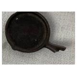 Cast Iron Bundle - Cast Iron Matchstick Holder, Crescent Miniature Stove and Cast Iron Sad Iron Cathedral Trivets