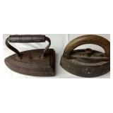 Cast Iron Sad Irons and Flat Iron