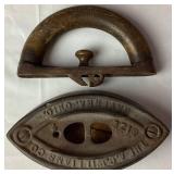 Cast Iron Sad Irons and Flat Iron