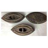 Cast Iron Sad Irons and Flat Iron