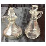 Collection of 2 Decanters and 5 Cruets with Stoppers