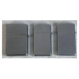 Vintage Lighter Sets -5  Zippo Lighters, Kemco "Four Aces" Bottle Lighter and 1 Baldwin American VIP Lighter