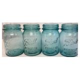 Collection of Blue Ball Canning Jars - 24 jars