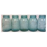 Collection of Blue Ball Canning Jars - 24 jars