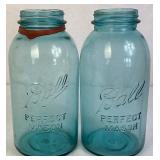 Collection of Blue Ball Canning Jars - 24 jars