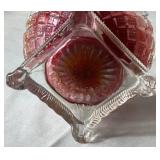 Avon 1876 Cape Cod Collection Candle Holder Wine Goblets and Avon Fostoria Salt Cellar