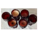 Avon 1876 Cape Cod Collection Candle Holder Wine Goblets and Avon Fostoria Salt Cellar