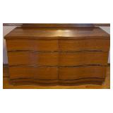 Harmony House MCM 6 Drawer Dresser with Mirror